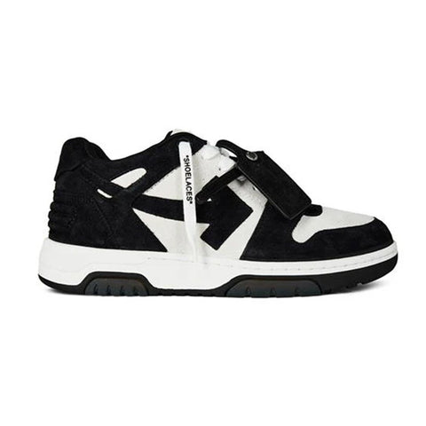 Off White out of office sneaker black suede