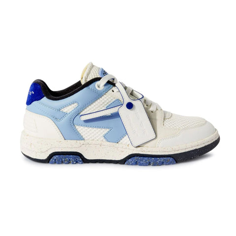 Off white out of office sneaker white blue mesh
