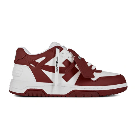 off white out of office sneaker burgundy