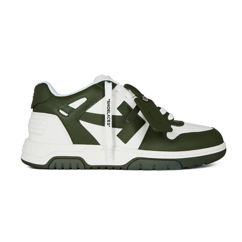 Off white out of office sneaker dark green