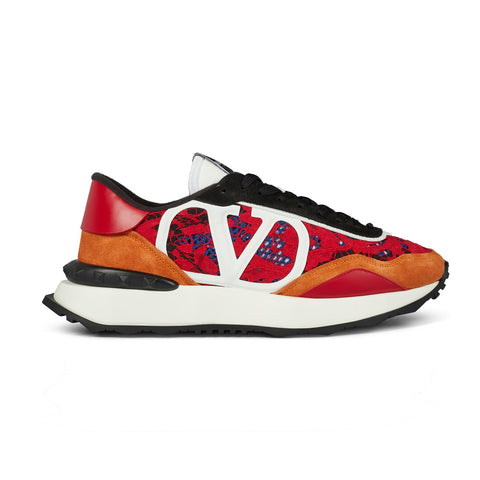 Valentino Lace V logo runner orange