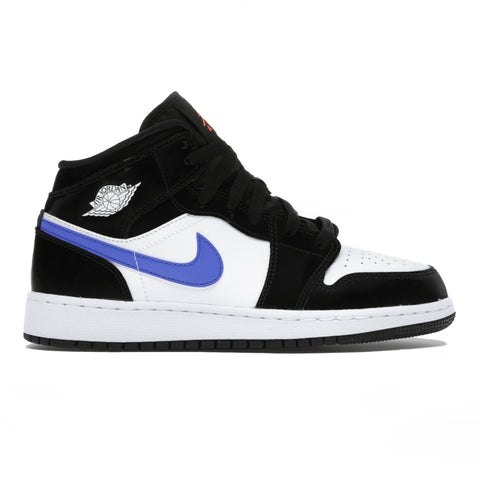 JORDAN 1 MID BLACK BLUE