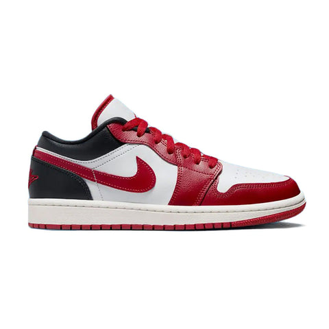 Jordan 1 low red white black