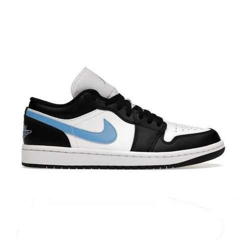 Jordan 1 low black university blue