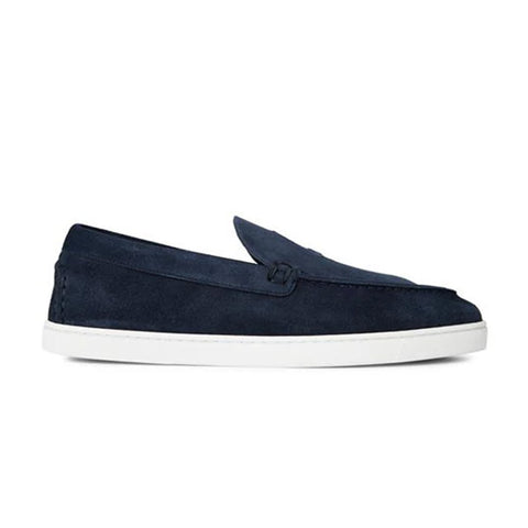 Christian Louboutin suede loafer navy