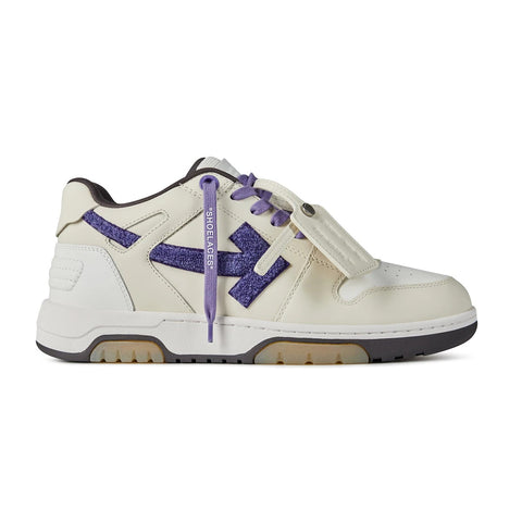 Off white out of office sneaker cream purple