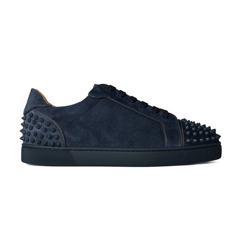 Christian Louboutin Navy suede orlato spike